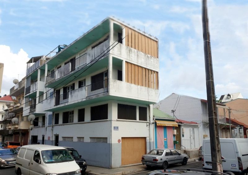 RENOVATION DE L’IMMEUBLE SINGARIN, POINTE-A-PITRE - L'ETAT ACTUEL DE L'IMMEUBLE (AVANT)